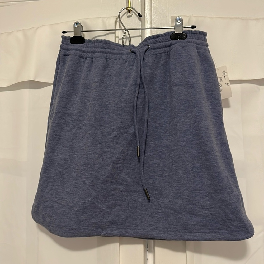 Unique blueish/gray sweat skirt size S NWT